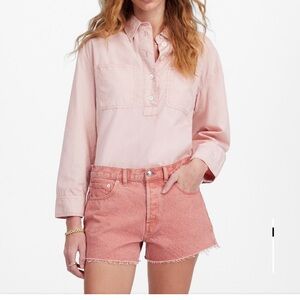 Madewell Pink Jean Shorts